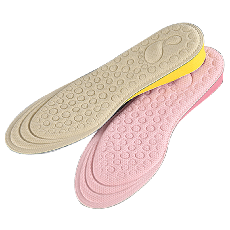 FM-405 Memory Foam Increase Height Hidden Breathable Woman Insole For High Heels 
