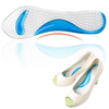 FM-304 Foot Care Shock Absorption Plantar Fasciitis Silicone Pain Relief 3/4 Gel Arch Support Insole 