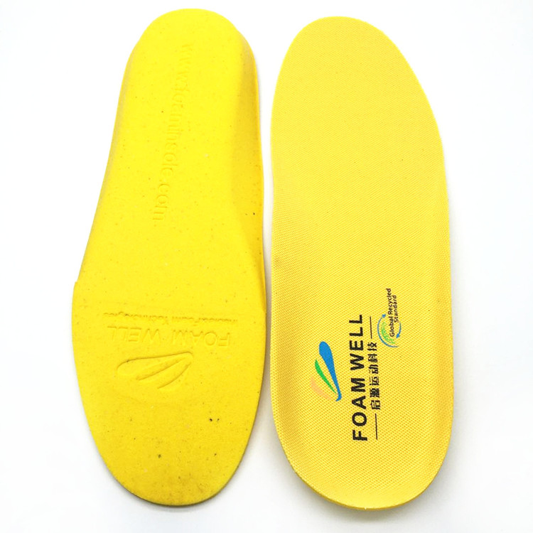 Custom Polylite GRS sustainable Eco-friendly recycled PU foam insole manufacturer