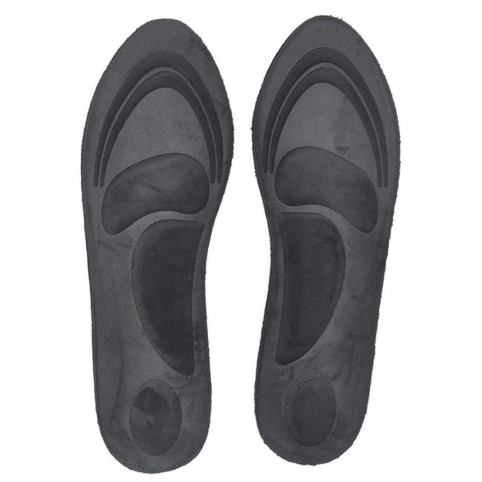 4D Suede Memory Foam Insoles Orthopedic Insoles Sport Sponge Arch Support Insoles For Shoes Flat Foot Feet Care Sole Shoe Pad