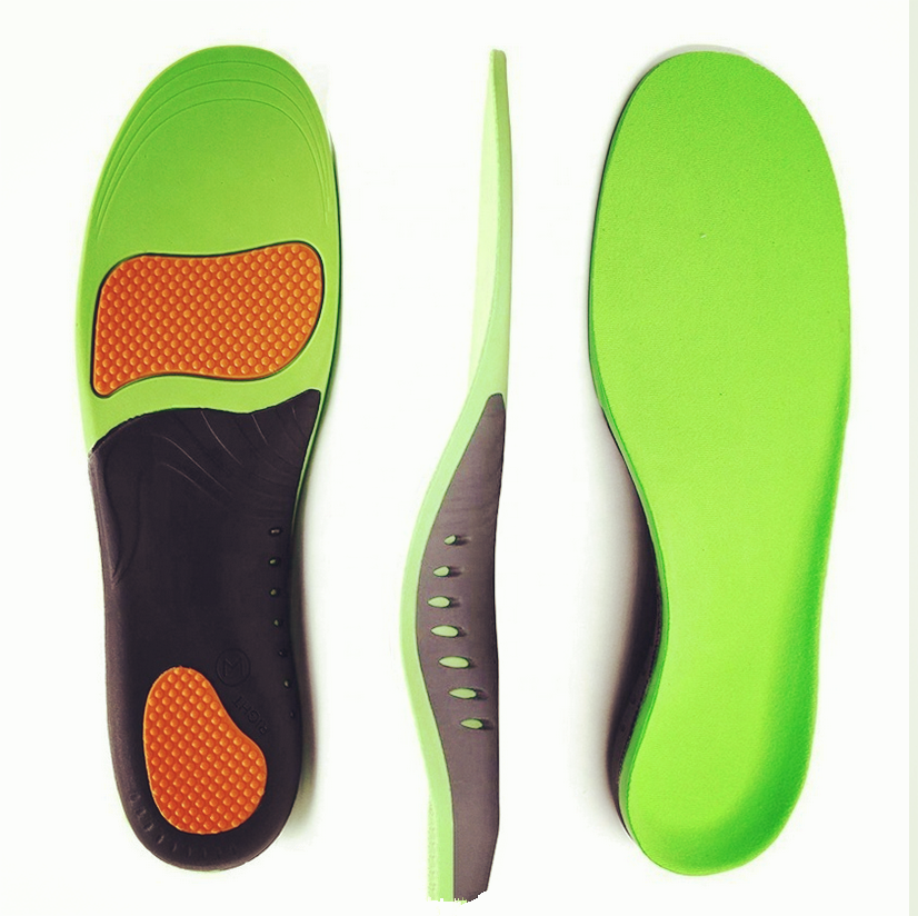 Custom pu foam sport gel shoes insoles foot correction flat feet arch support orthopedic orthotic shoe insoles